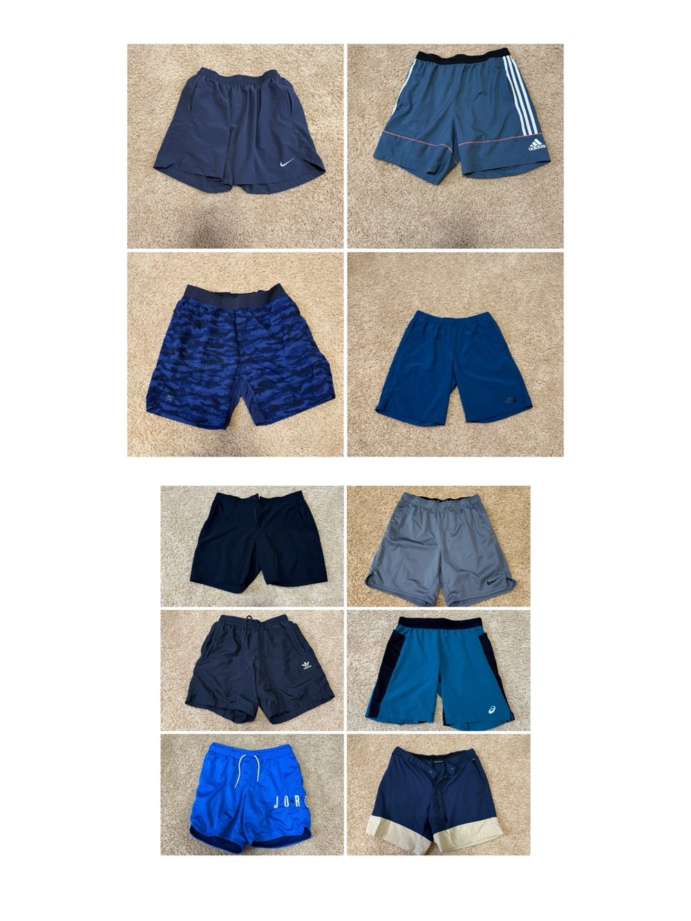 Bundle of athletic shorts
